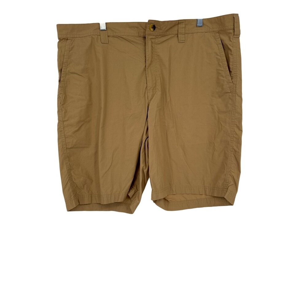 Columbia Mens Cargo Shorts size 40 Tan Cotton Casual Summer hiking pockets